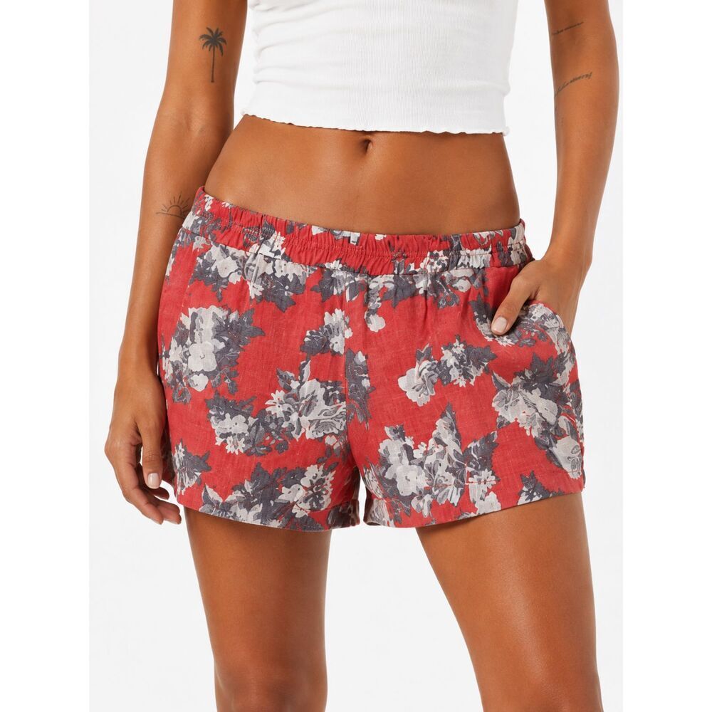 CLEARANCE! KUT from the Kloth 100% Linen Coral Floral Pull-On Lightweight